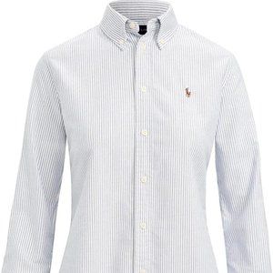 RALPH LAUREN  Slim Fit Blue Strip Button up Small